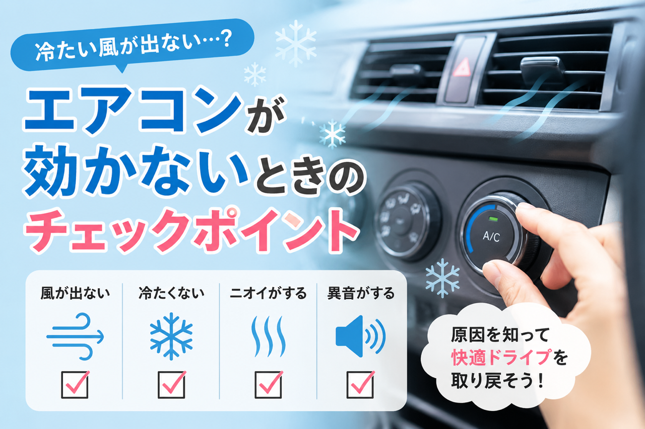 エアコンが効かない？まずはここをチェック！！